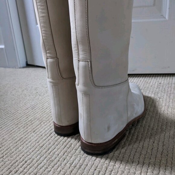Hermès jumping boots beige suede - Picture 3 of 7